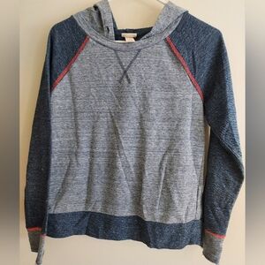 Vintage Mossimo Gray and Blue Hoodie with Orange Accents